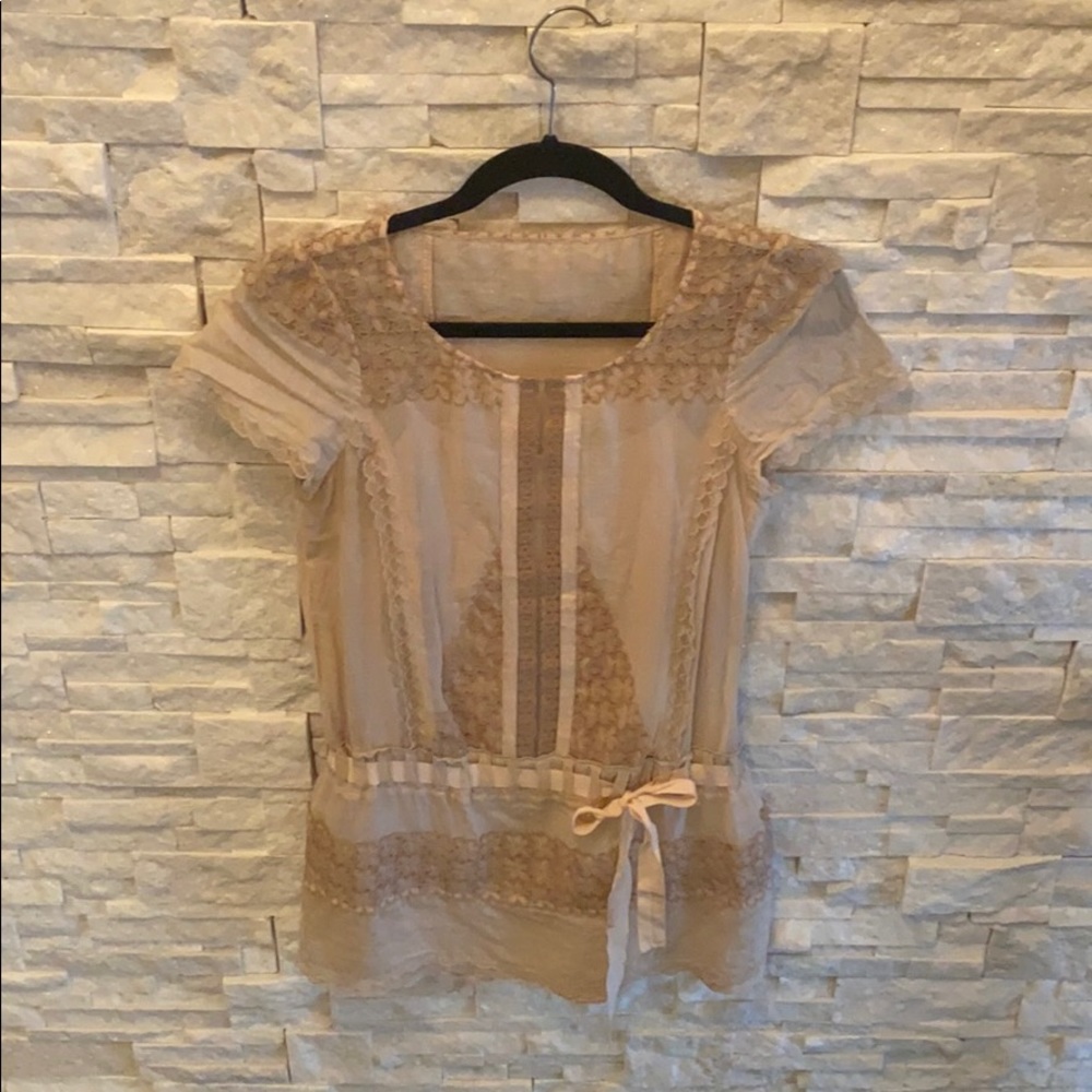 BCBG Tan Runway Dress